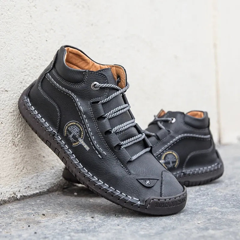 Retro Pigskin Boots