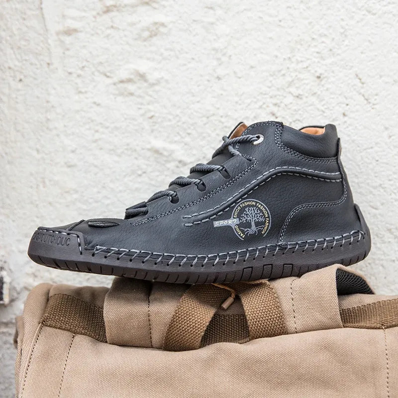 Retro Pigskin Boots