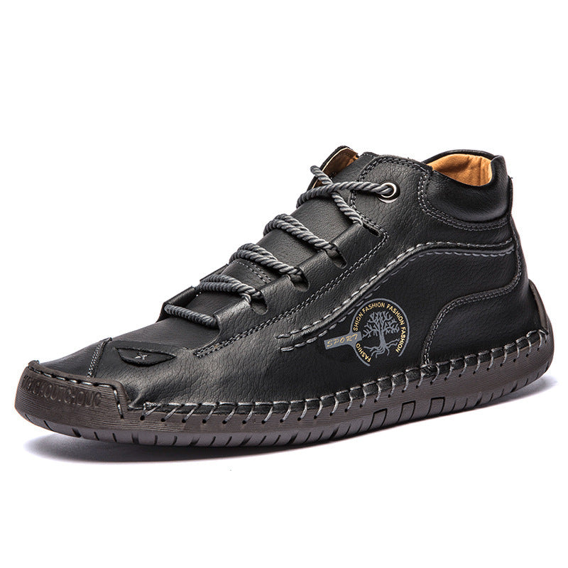Retro Pigskin Boots